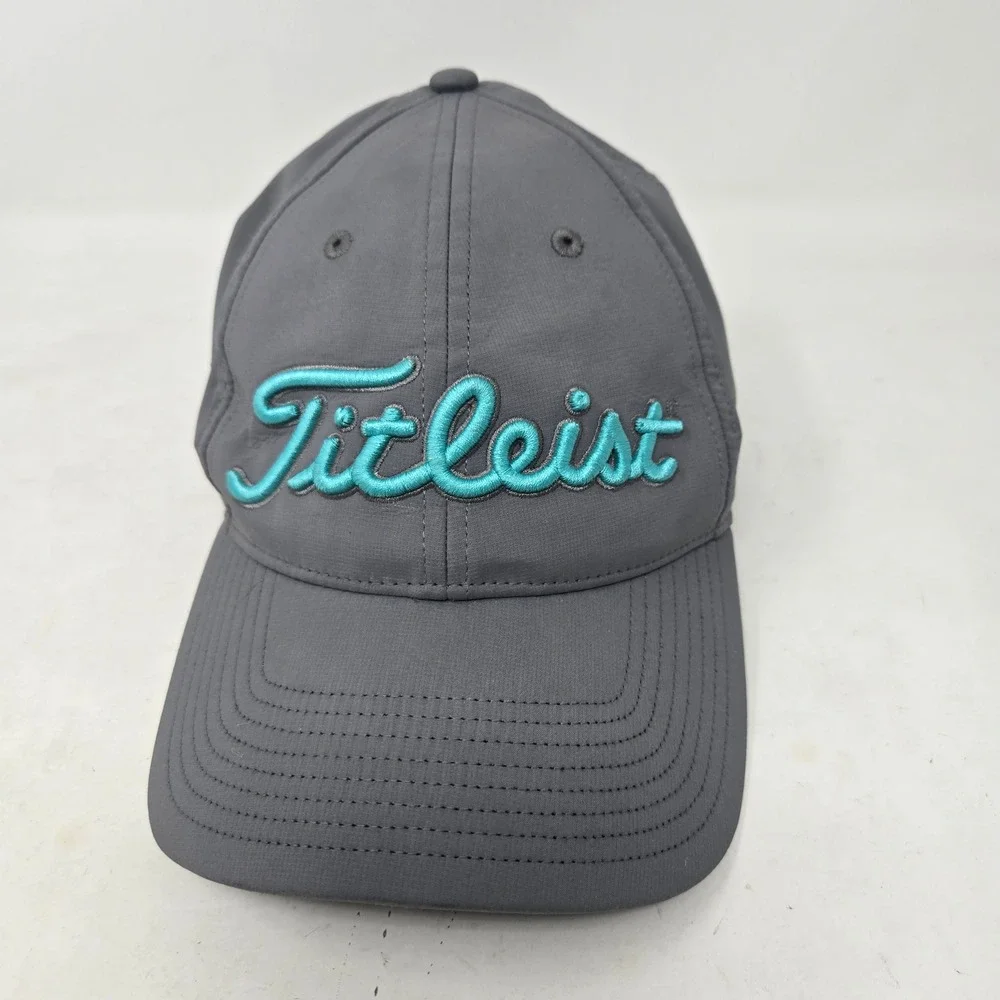 Titleist Golf Performance Hat Gray Teal Pro V1 FootJoy Adjustable Strapback Cap